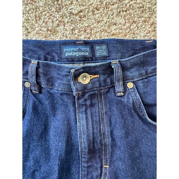 Patagonia Iron Clad men’s Blue Denim jean size 34x32 - Picture 8 of 9
